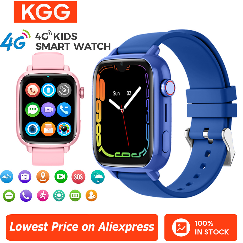 Fall Detection Watch - 4G montre intelligente enfants téléphone montre