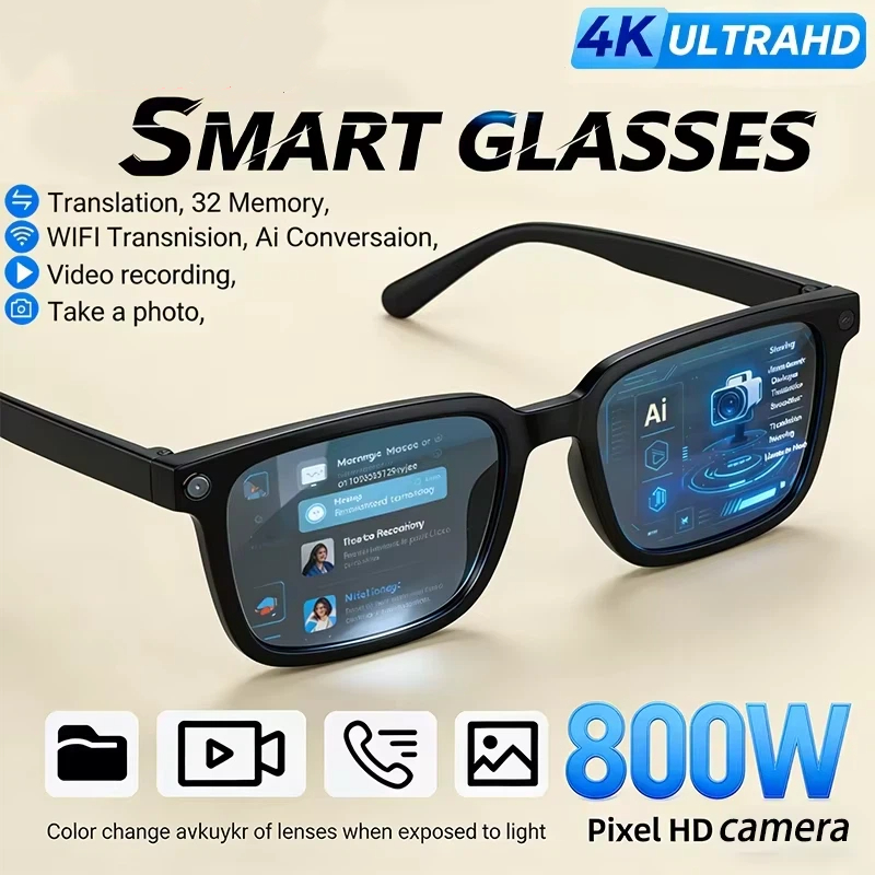 Smart Glasses Lens - OnePlus AI lunettes intelligentes 8K HD