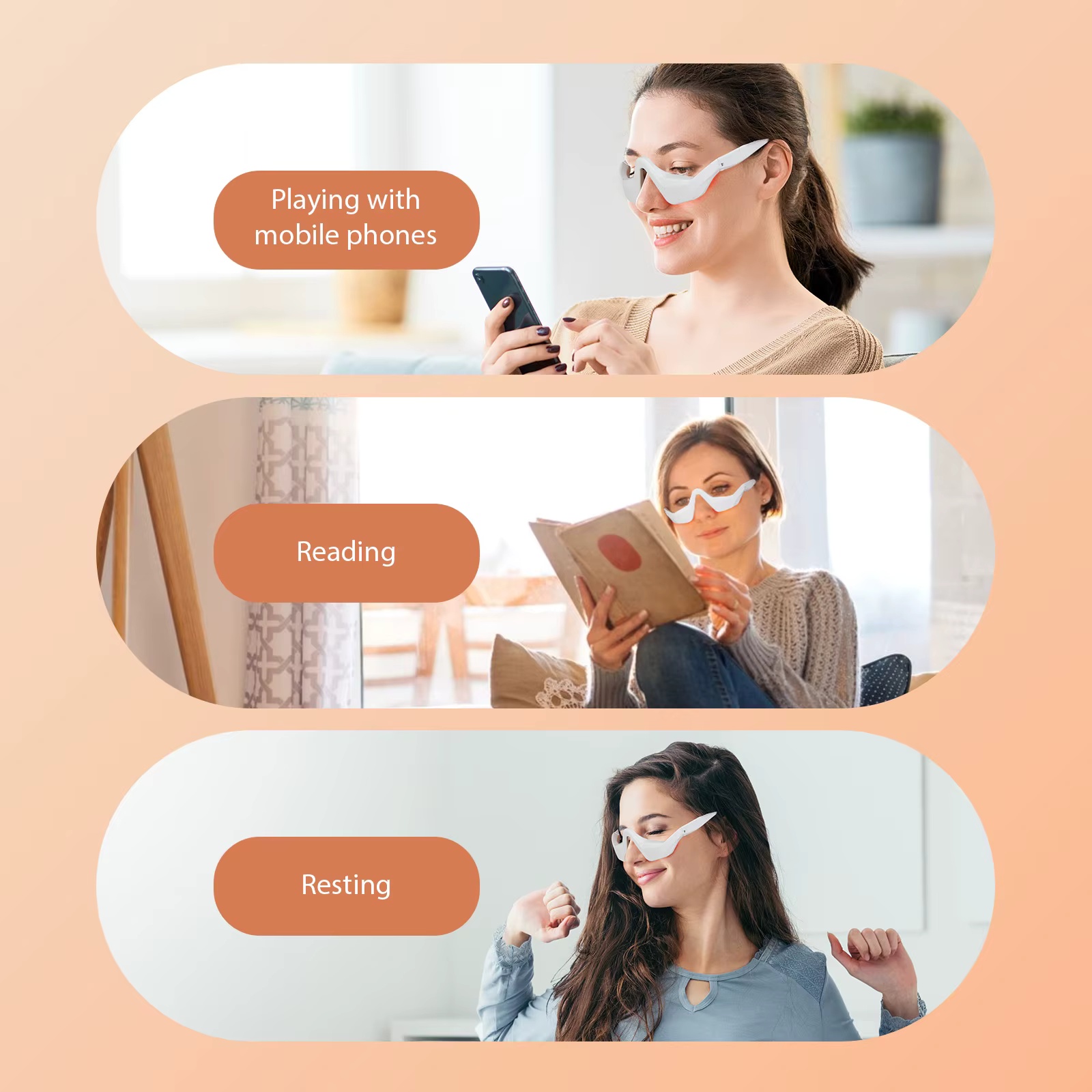Lunettes de massage oculaire à - Light Therapy Glasses avis et prix