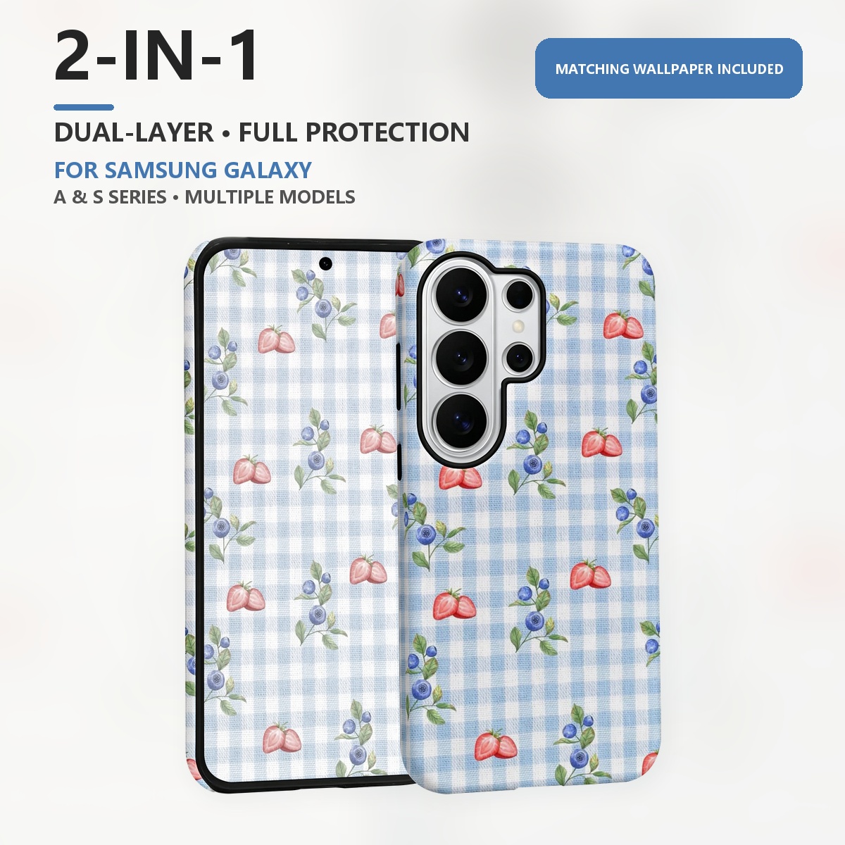 fraise myrtille carreaux 2-in- - Samsung Galaxy S24 avis et prix